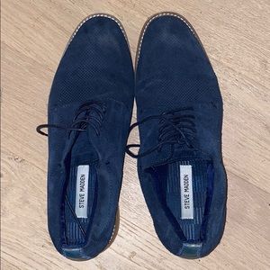 Steve Madden navy suede oxfords size 12